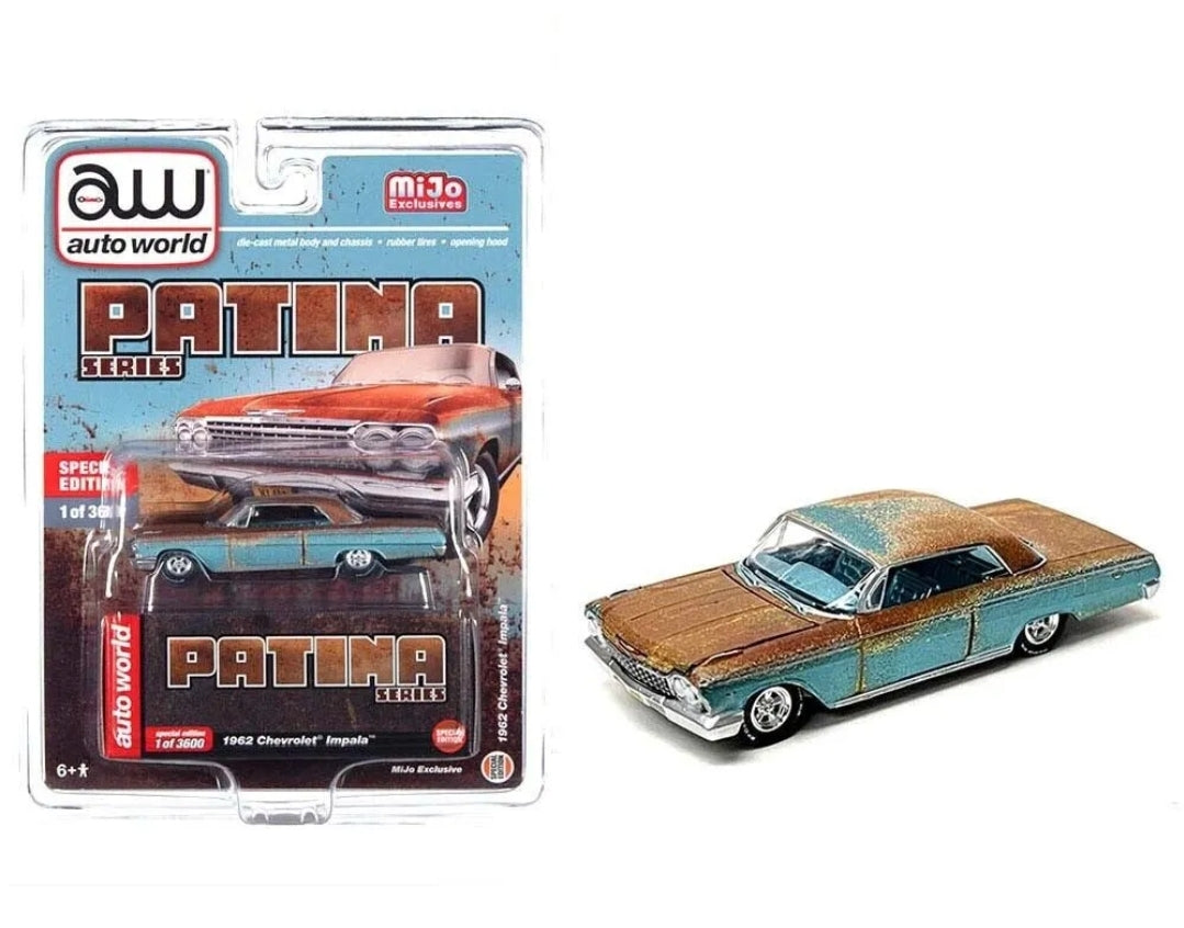 1962 Chevy Impala Hard Top Patina Rust Limited 1/64
