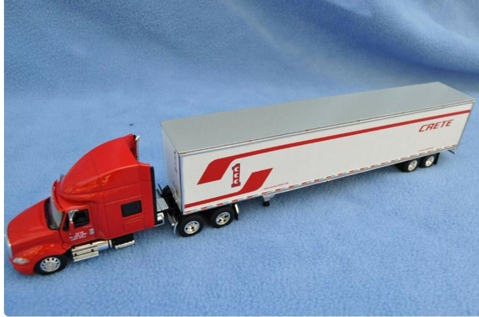 INTERNATIONAL PROSTAR TRACTOR AND TRAILER "CRETE CARRIER" in 1/64