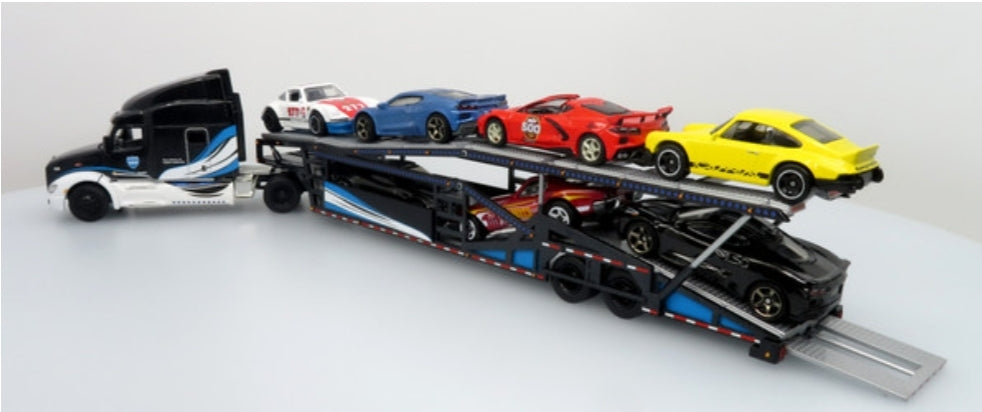 Peterbilt 579 w/ Car Hauler: Car Carriers 1:64