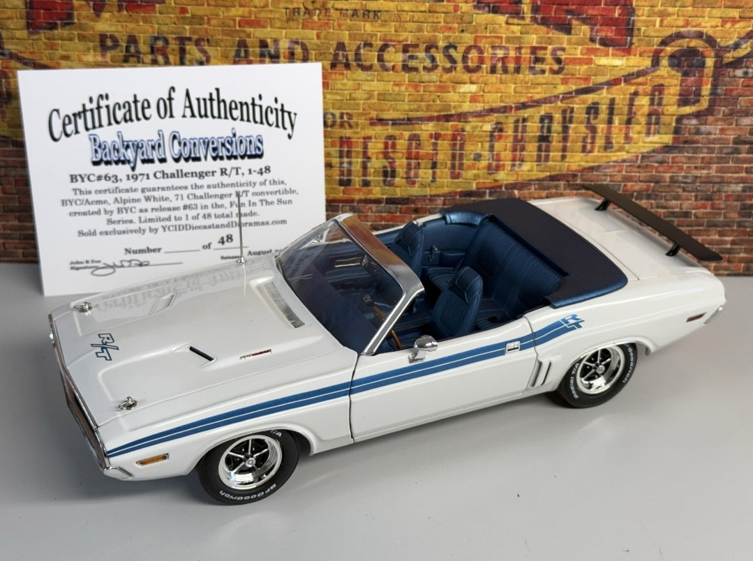 1971 Challenger R/T, Int Blue/Convertible (Limitée à 48 unités seulement-Limited to 48 units only)