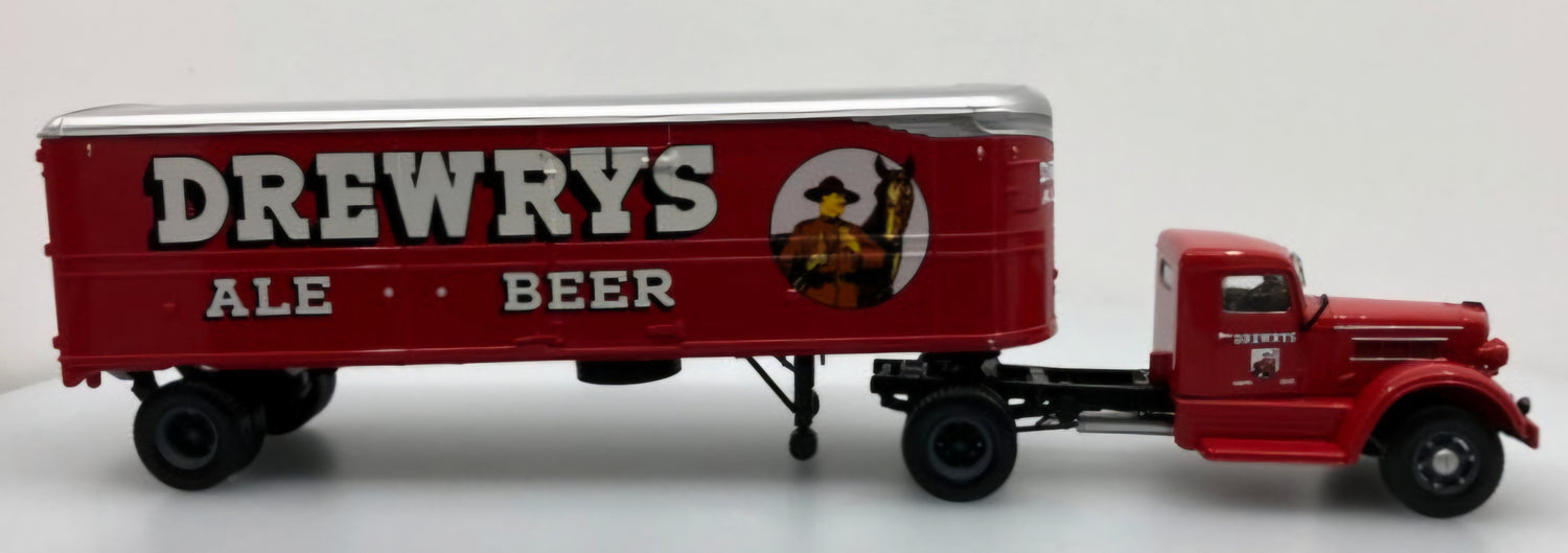 1947 Federal 45M Tractor w/Trailer: Drewrys Ale-Beer (1/43)