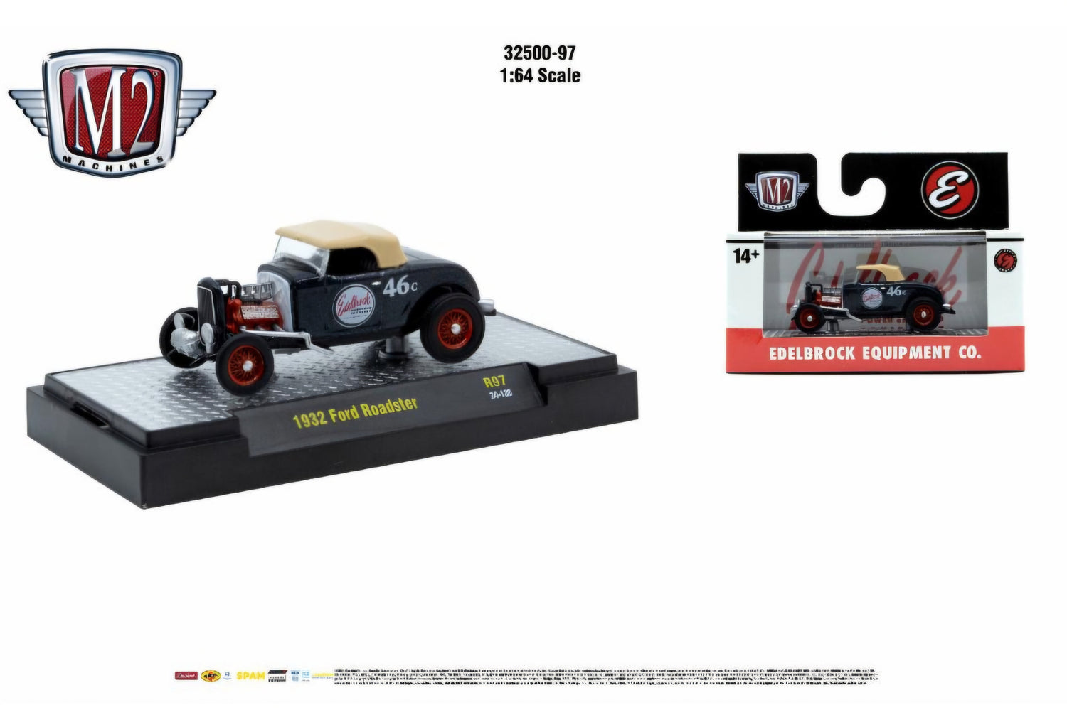 Edelbrock - 1932 Ford Roadster  (M2 Machines Auto-Thentics-32500-97)
