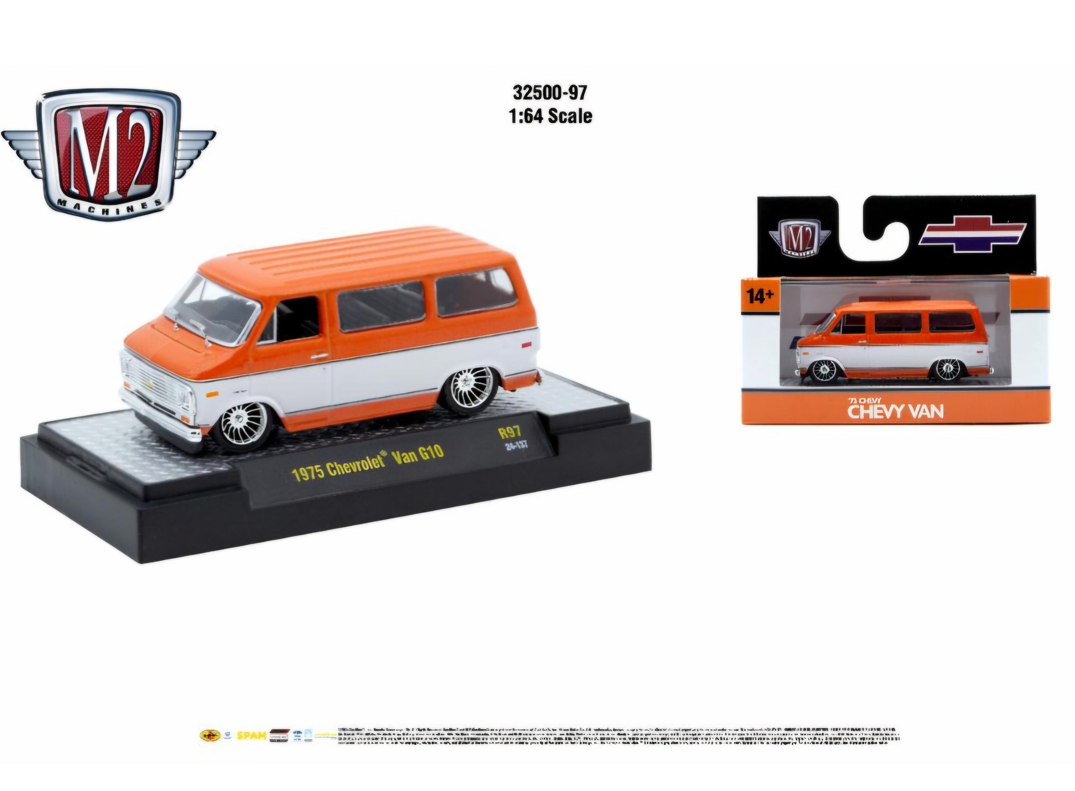 Chevrolet - 1975 Chevrolet Van G10  (M2 Machines Auto-Thentics 32500-97)