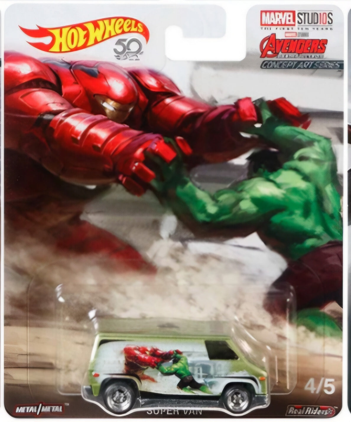 Hot Wheels, 2018, Pop Culture "R" Marvel 10th Anniversary Studio, 4/5, Super Van, Avengers, Age of Ultron (FKY37)