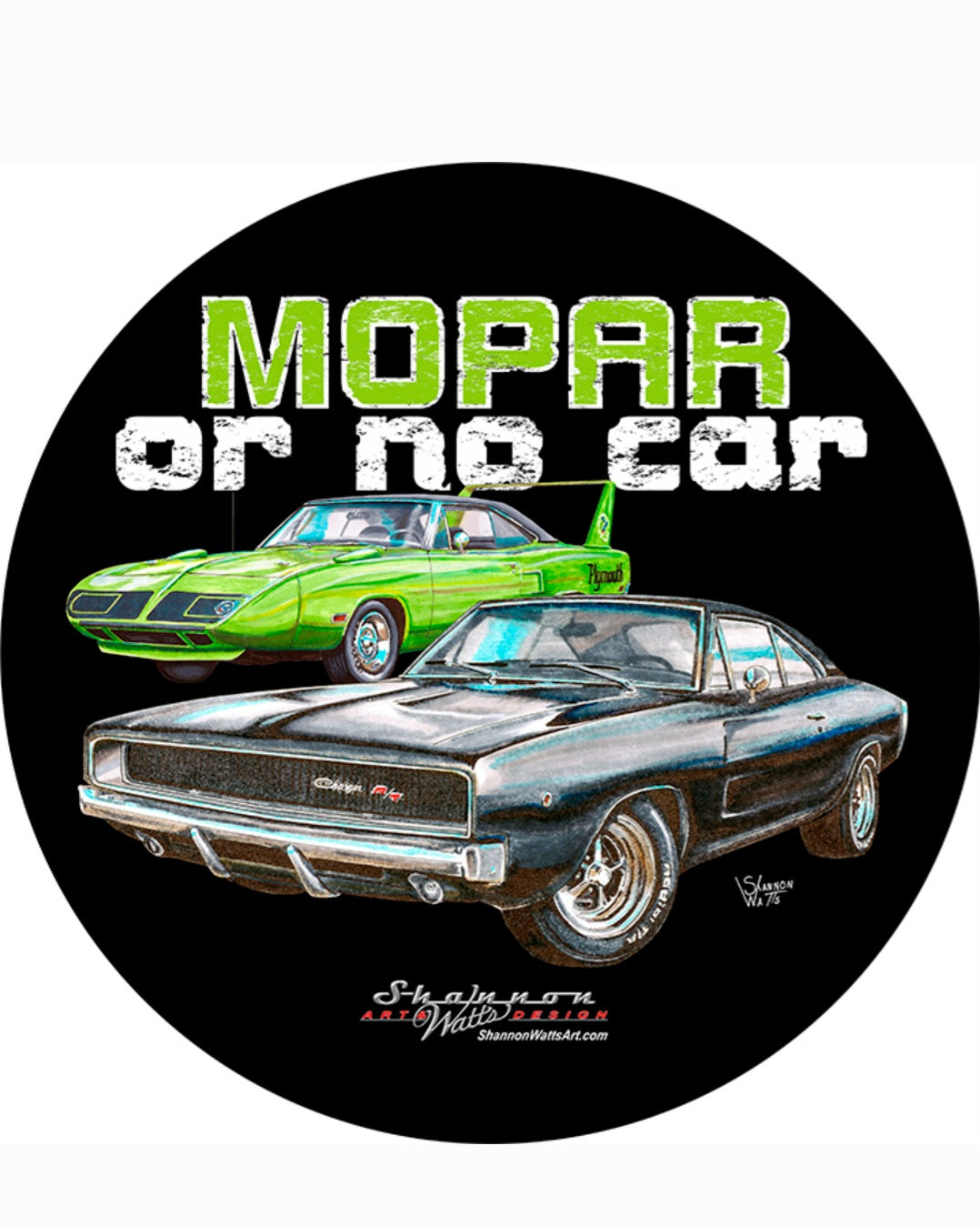 MOPAR OR NO CAR (15" Dome Metal Sign)