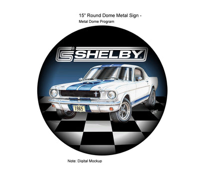 SHELBY (15&quot; Dome Metal Sign) ****VOIR NOTE*****SEE NOTE****
