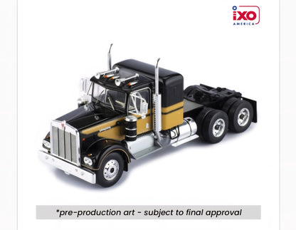 (PRE-ORDER 2026) IXO AMERICA 1/64- 1976 Kenworth W900 - Black with Trailer U64TRTR004S