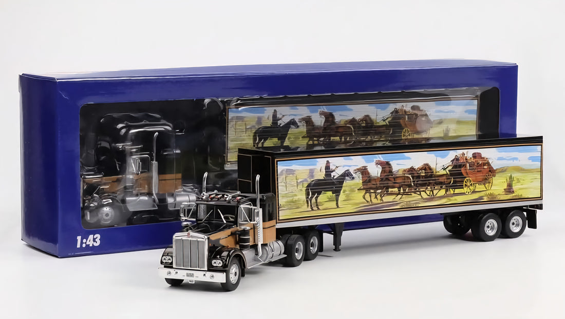 WERK83 1/43- "Smokey and the Bandit" 1977 Kenworth W925 Semi Trailer Truck