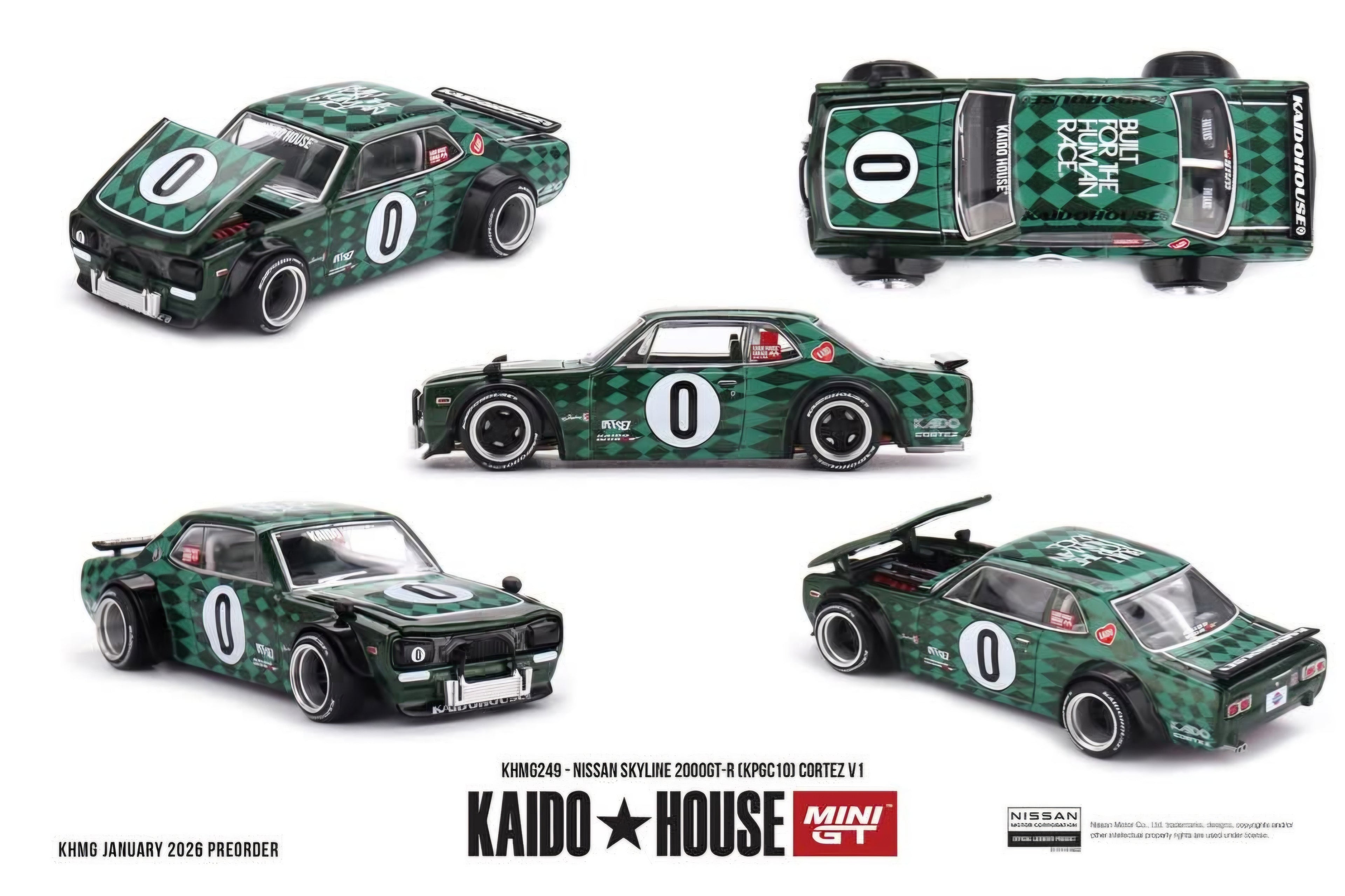 (PRE-ORDER 2026) Kaido House x Mini GT-Nissan Skyline 2000GT-R (KPGC10), Cortez V1 (KHMG249)