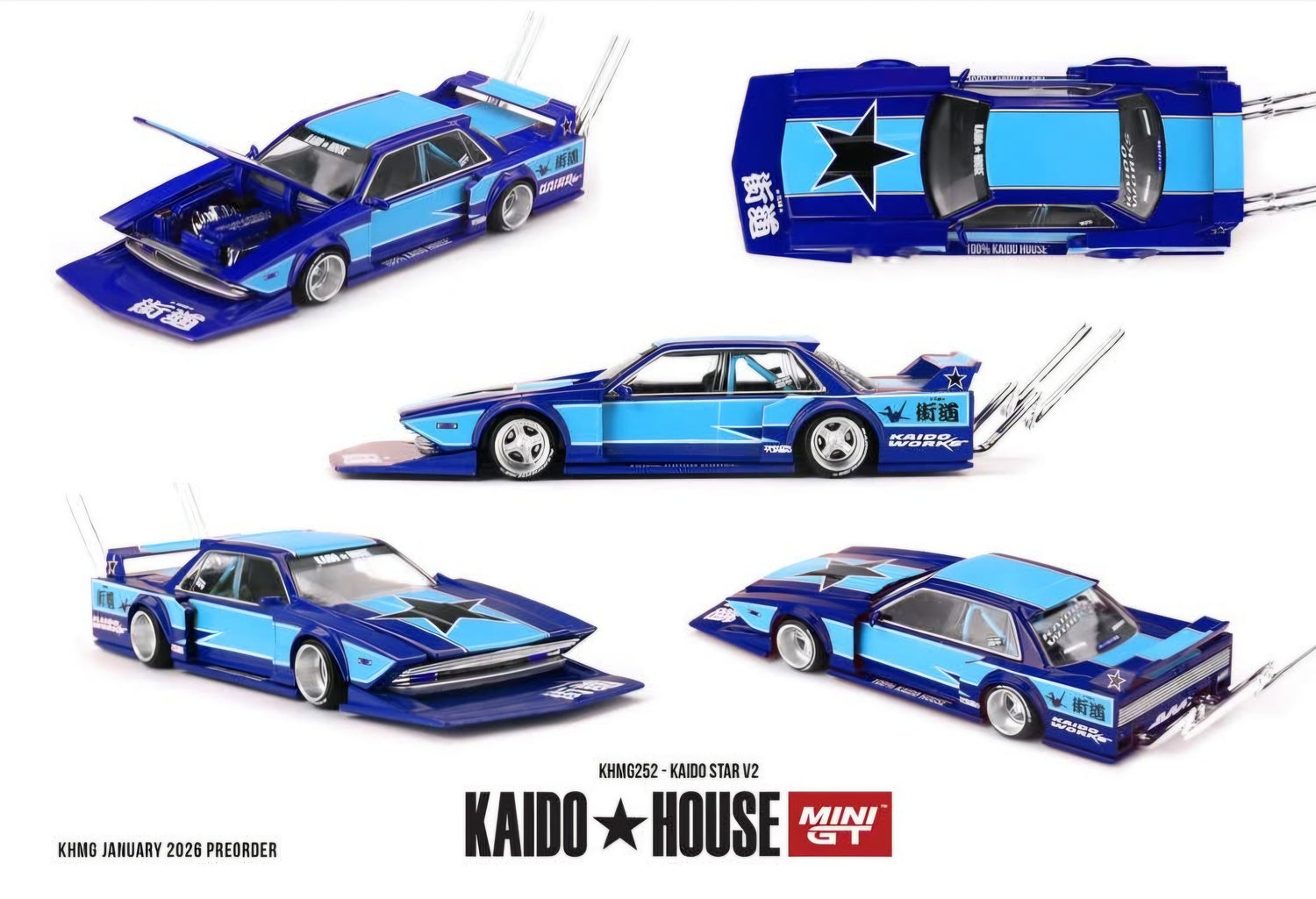 (PRE-ORDER 2026) Kaido House x Mini GT- Kaido Star V2 (KHMG252)