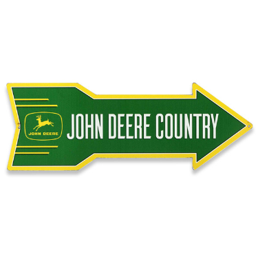 Deere &amp; Company John Deere Country Arrow Metal Sign