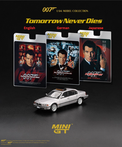 Mini GT-BMW 750IL JAMES BOND 007 TOMORROW NEVER DIES MGT00902-007E