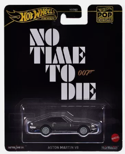 Hot Wheels Premium 2024 Pop Culture, 007 JAMES BOND - No time to Die - Model car ASTON MARTIN V8 (HVJ36)