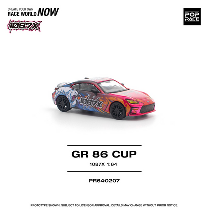 POPRACE 1/64 Toyota GR86 Cup - "1087x" - PR640207