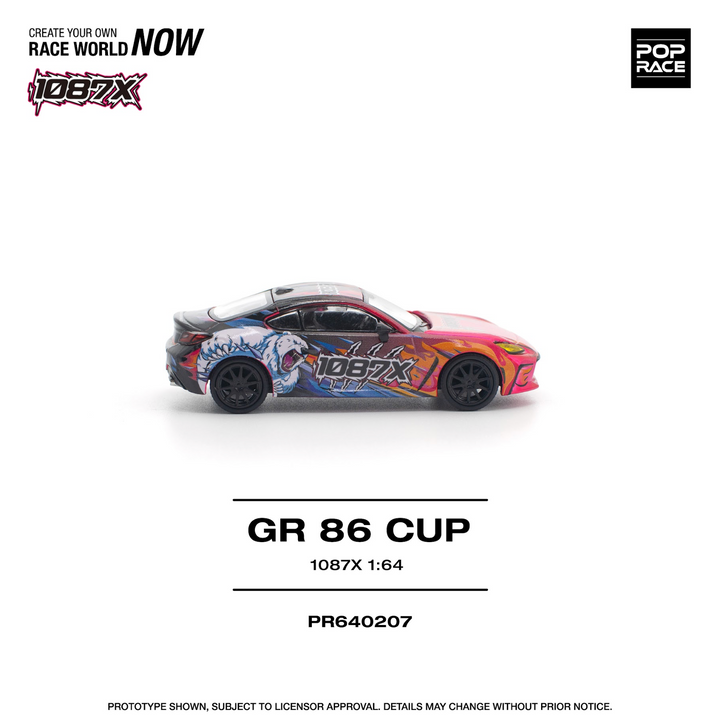 POPRACE 1/64 Toyota GR86 Cup - "1087x" - PR640207