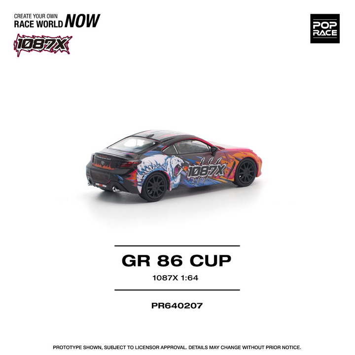 POPRACE 1/64 Toyota GR86 Cup - "1087x" - PR640207