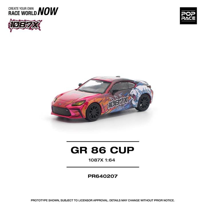 POPRACE 1/64 Toyota GR86 Cup - "1087x" - PR640207