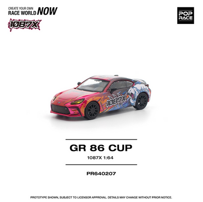 POPRACE 1/64 Toyota GR86 Cup - "1087x" - PR640207
