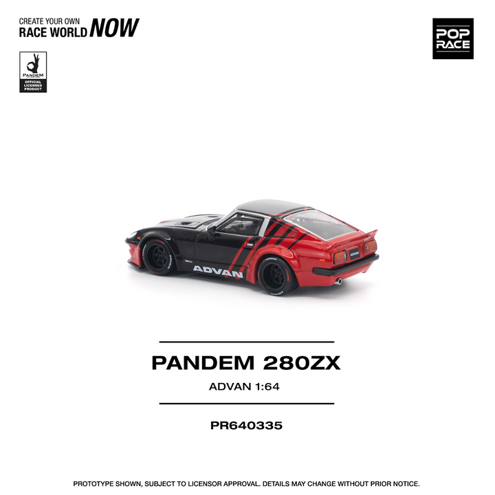 (PRE-0RDER 2025) POPRACE 1/64 - Pandem 280ZX - &quot;Advan&quot; - PR640335