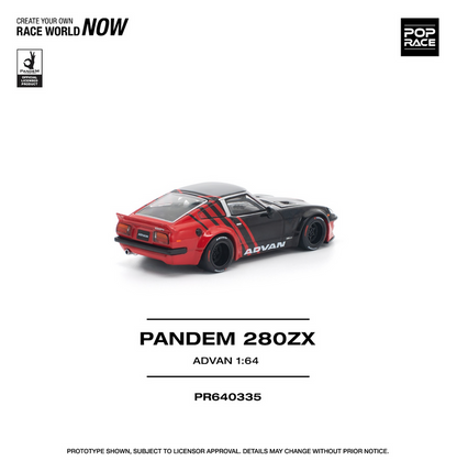 (PRE-0RDER 2025) POPRACE 1/64 - Pandem 280ZX - &quot;Advan&quot; - PR640335