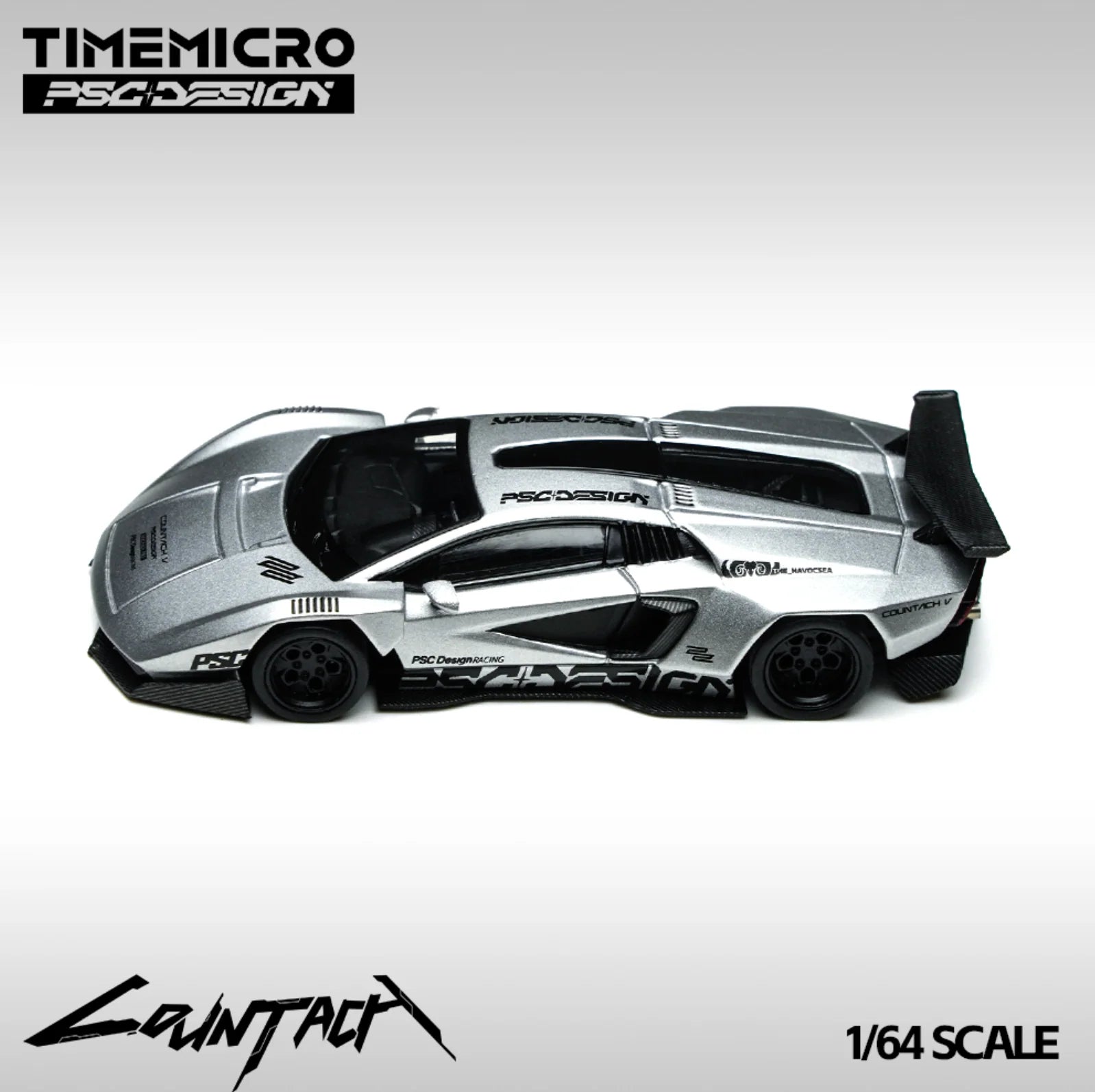 Time Micro x PSC DESIGN 1:64-Lamborghini Countach “V”  TM647704