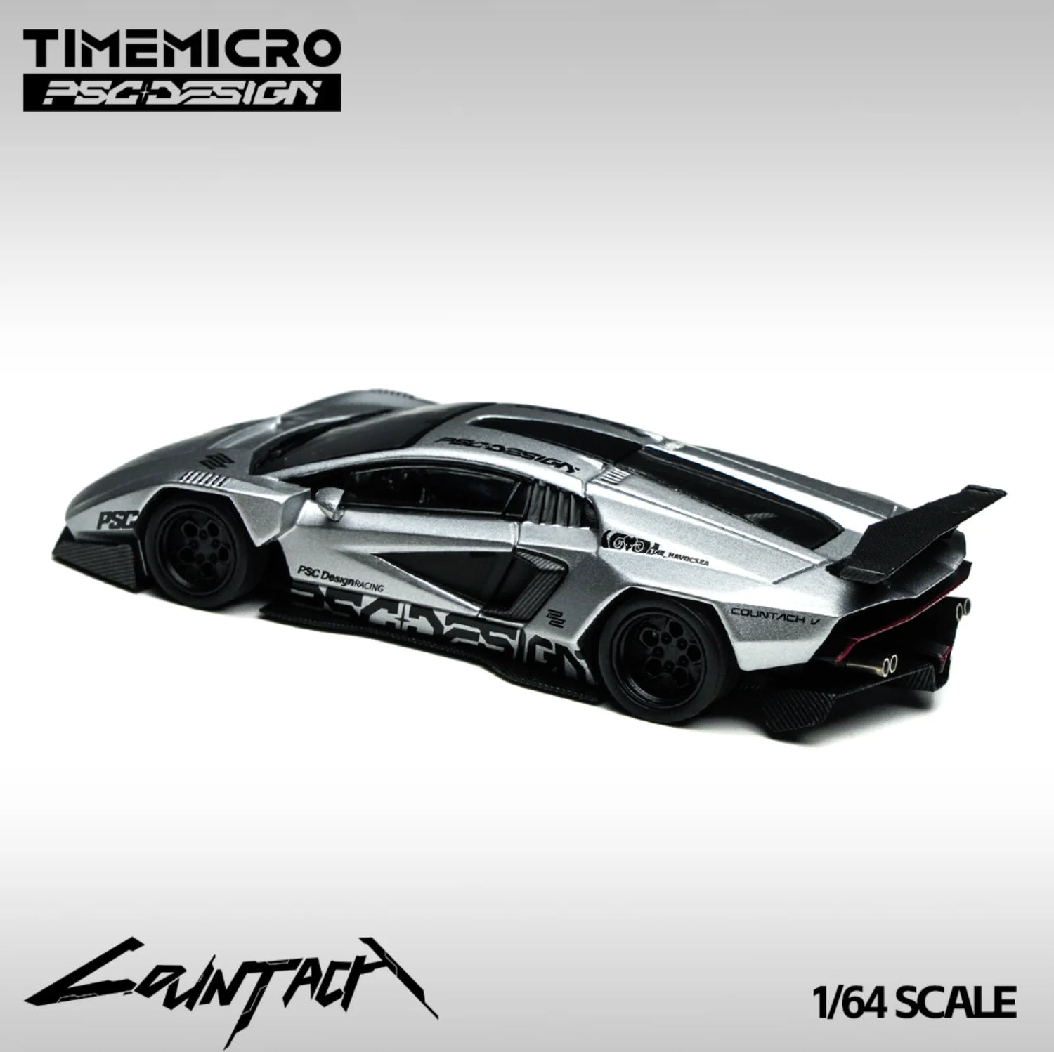 Time Micro x PSC DESIGN 1:64-Lamborghini Countach “V”  TM647704
