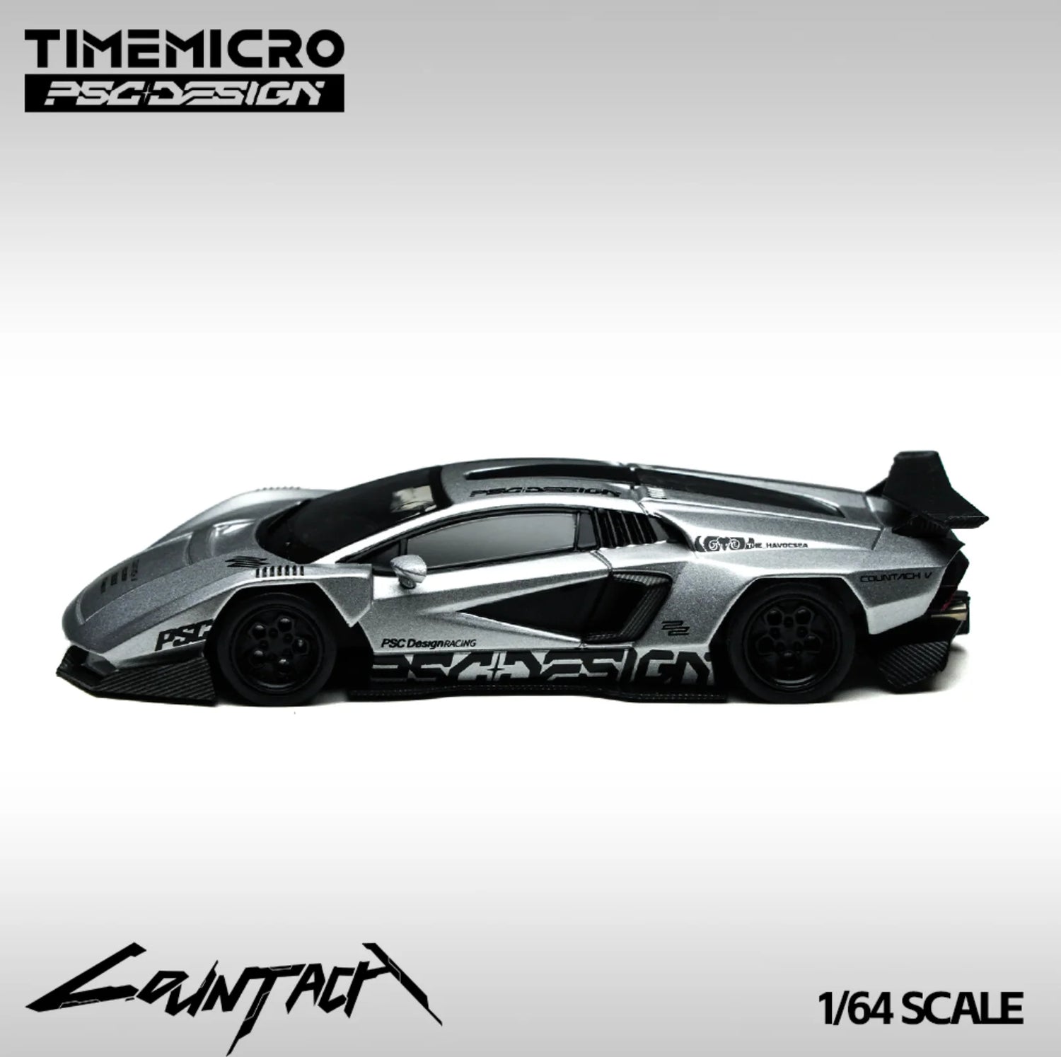 Time Micro x PSC DESIGN 1:64-Lamborghini Countach “V”  TM647704