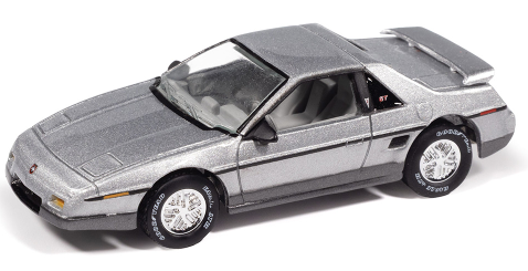 Johnny Lightning-1985 Pontiac Fiero GT (Light Grey Poly) JLCG034A-5