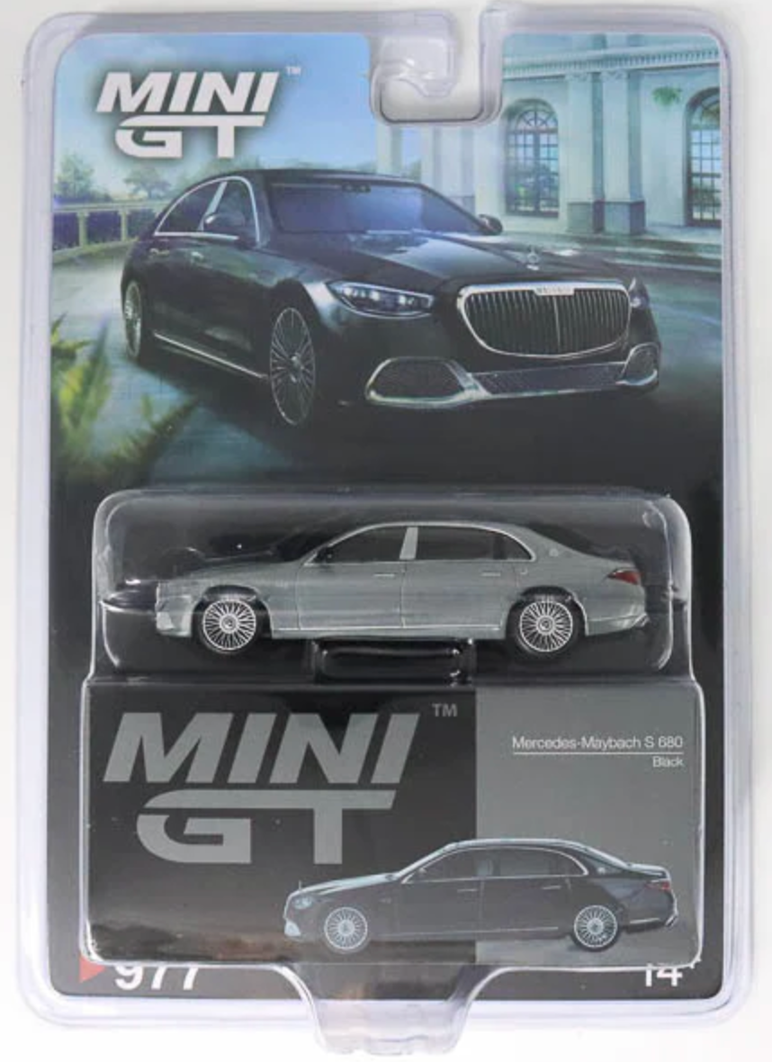 CHASE CAR Mini GT Mercedes-Maybach S680 – 1:64 (MGT00977-BLC-CHASE)