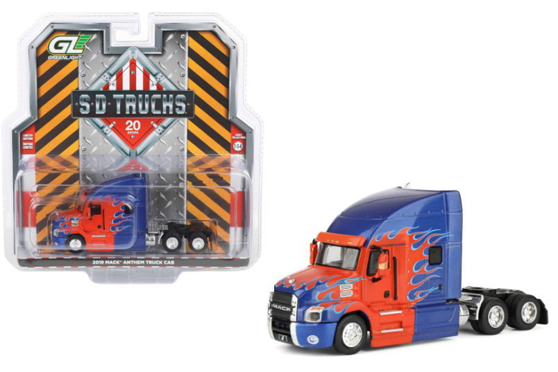 2019 Mack Anthem Truck Cab Red/Blue Flames GL45200-C