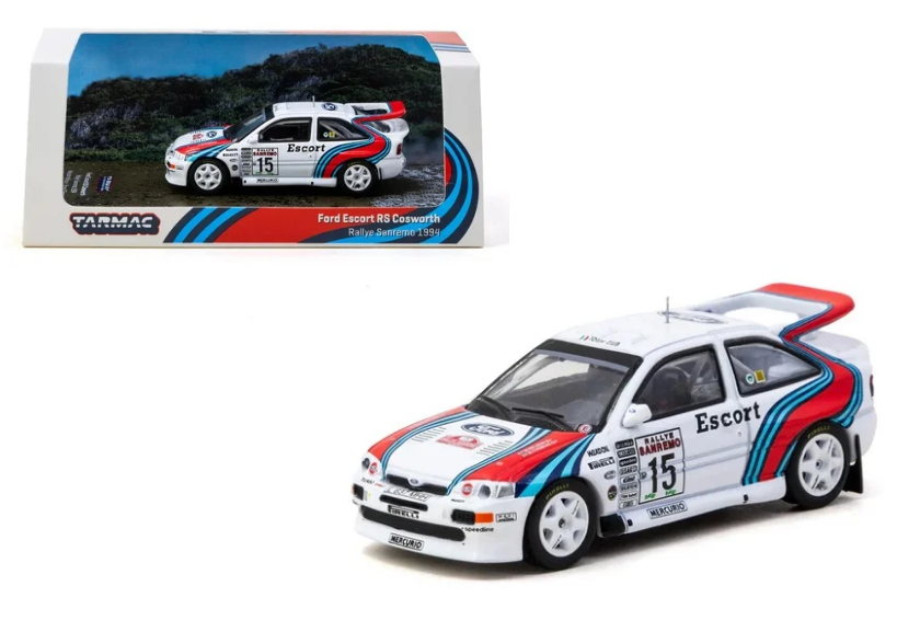 Tarmac Works Hobby64 1:64 Ford Escort RS Cosworth WRC Rallye Sanremo 1994 