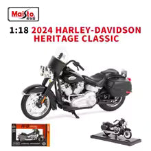 2024 Harley-Davidson Heritage Classic – Noir – Maisto 1:18 Series 45 – 31360-45-D