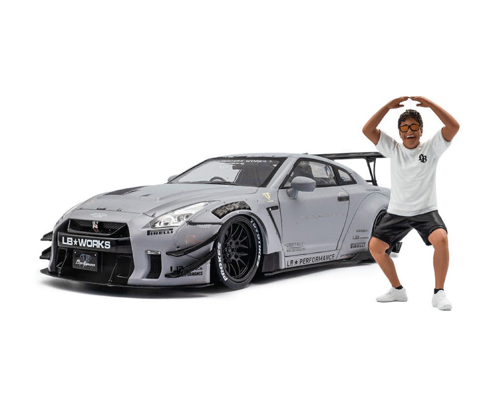(LIMIT 1 PER CLIENT) NISSAN GT-R (R35) LBWK TYPE 2.0 WITH WATARU KATO-SAN FIGURE