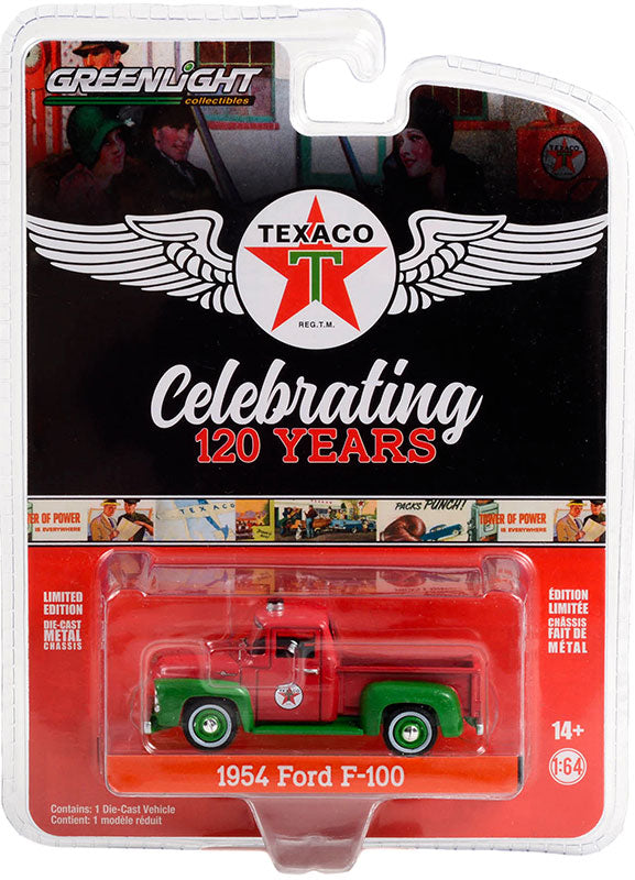 Texaco Celebrating 120 Years - 1954 Ford F-100 Pickup in Red and Green