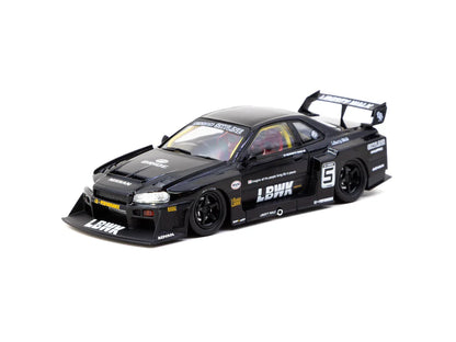 TARMAC WORKS HOBBY43 1/43- LB-ER34 Super Silhouette SKYLINE Black T43-021-BK