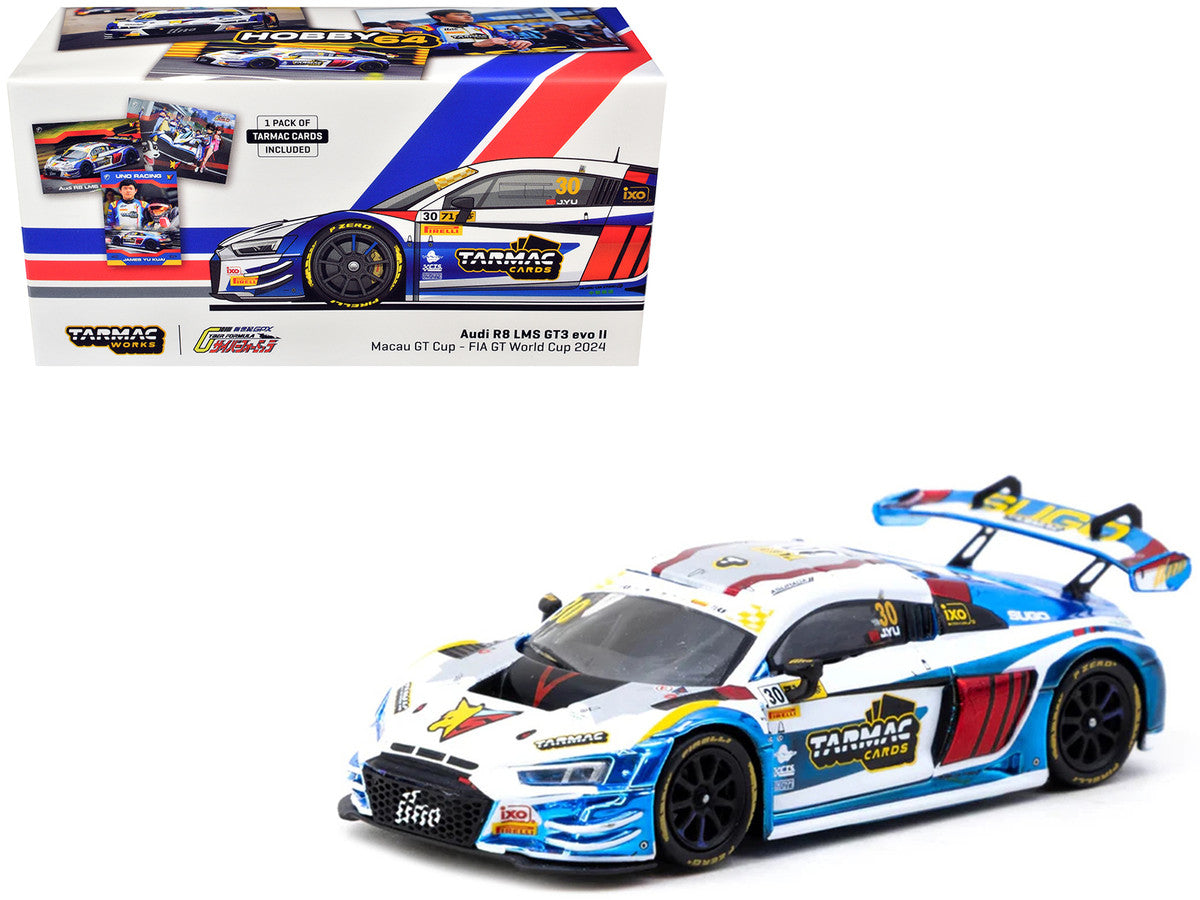 TARMAC WORKS HOBBY43 1/64- Audi R8 LMS GT3 evo II Sugo – Macau GT Cup – FIA GT World Cup 2024 Uno Racing James Yu T64-043-24MGP30