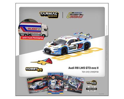 TARMAC WORKS HOBBY43 1/64- Audi R8 LMS GT3 evo II Sugo – Macau GT Cup – FIA GT World Cup 2024 Uno Racing James Yu T64-043-24MGP30