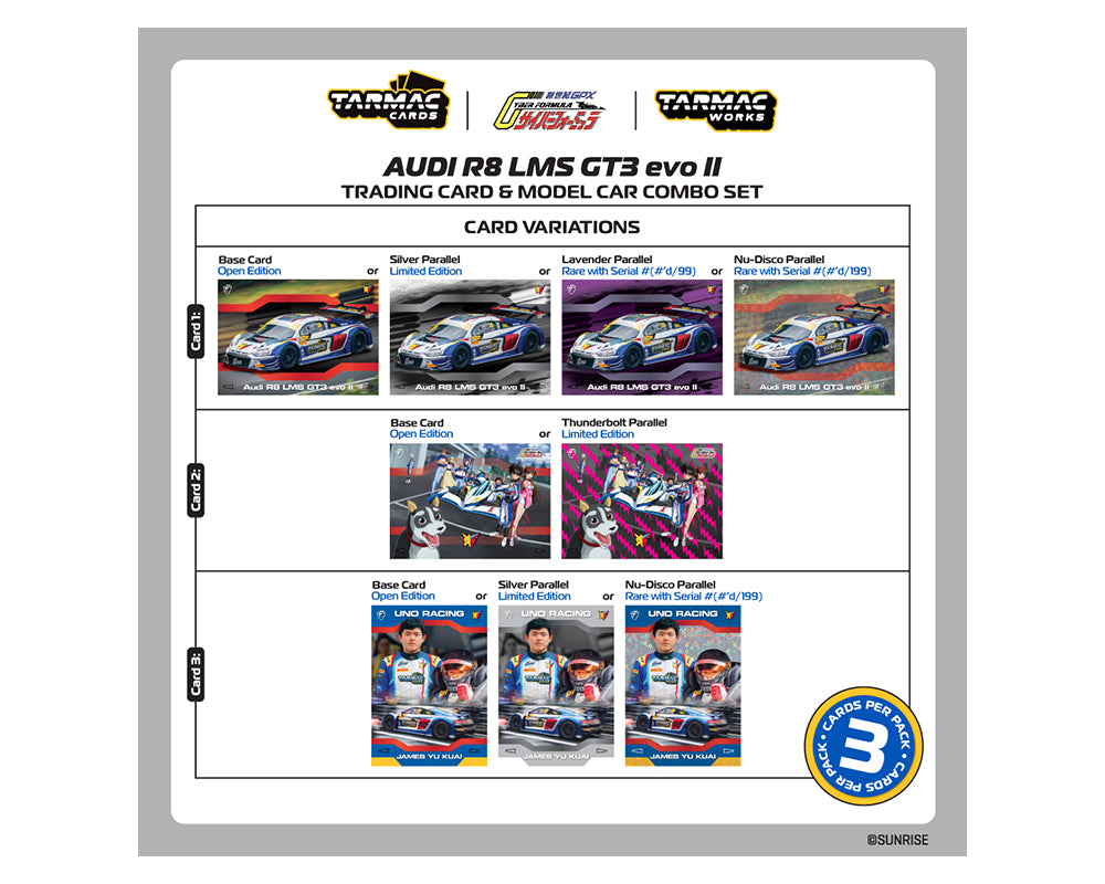 TARMAC WORKS HOBBY43 1/64- Audi R8 LMS GT3 evo II Sugo – Macau GT Cup – FIA GT World Cup 2024 Uno Racing James Yu T64-043-24MGP30