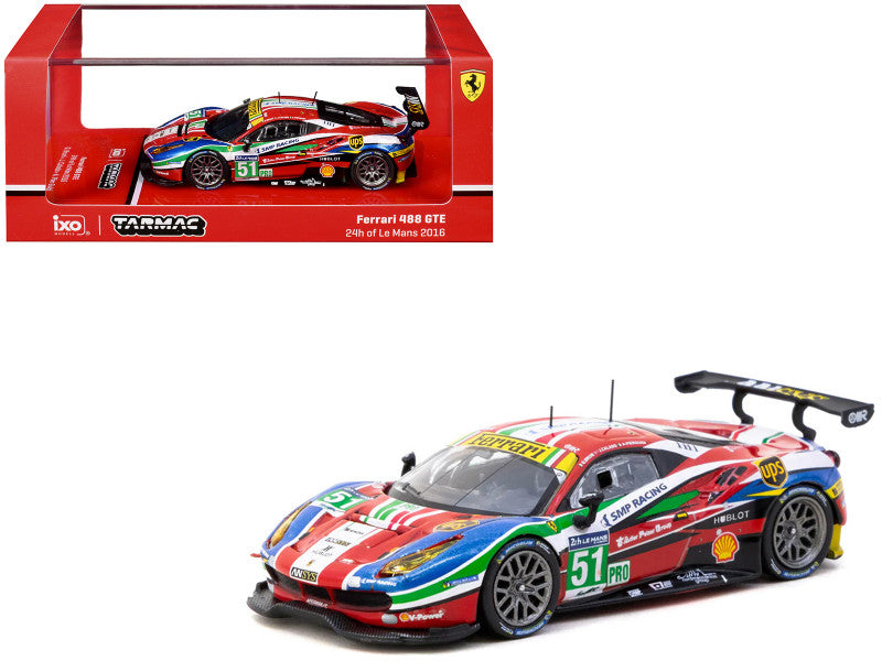 TARMAC WORKS HOBBY64 1/64-Ferrari 488 GTE 24h of Le Mans 2016 G. Bruni / J. Calado / A. Pier Guidi T64-071-16WEC51