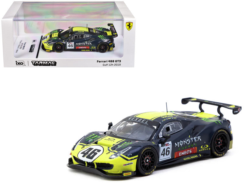 Tarmac Works 1:64-Ferrari 488 GT3 Gulf 12 Hours 2019 V. Rossi / A. Salucci / L. Marini T64-072-19GUF46