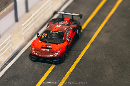 (PRE-ORDER 2025) Tarmac Works 1:64, Ferrari 488 GT3 Macau GT Cup 2022 Harmony Racing Chen Weian