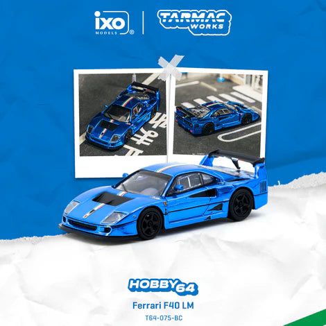 (Pre-Order) Tarmac Works X IXO Models 1:64 - Ferrari F40 LM - Hobby64 Series - T64-075-BC