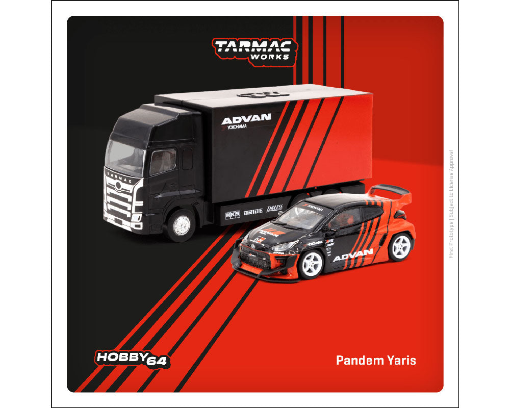 Pandem Toyota Yaris ADVAN With Truck – Nice Car Collection
