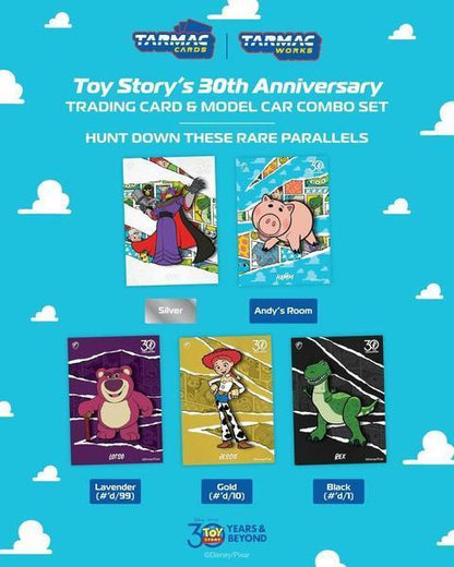 (PRE-ORDER 2026) Tarmac Works HOBBY64 1:64 Pandem Toyota GR Yaris Toy Story - 30th Anniversary Model Car + Trading Cards Combo Set T64-080-TS2