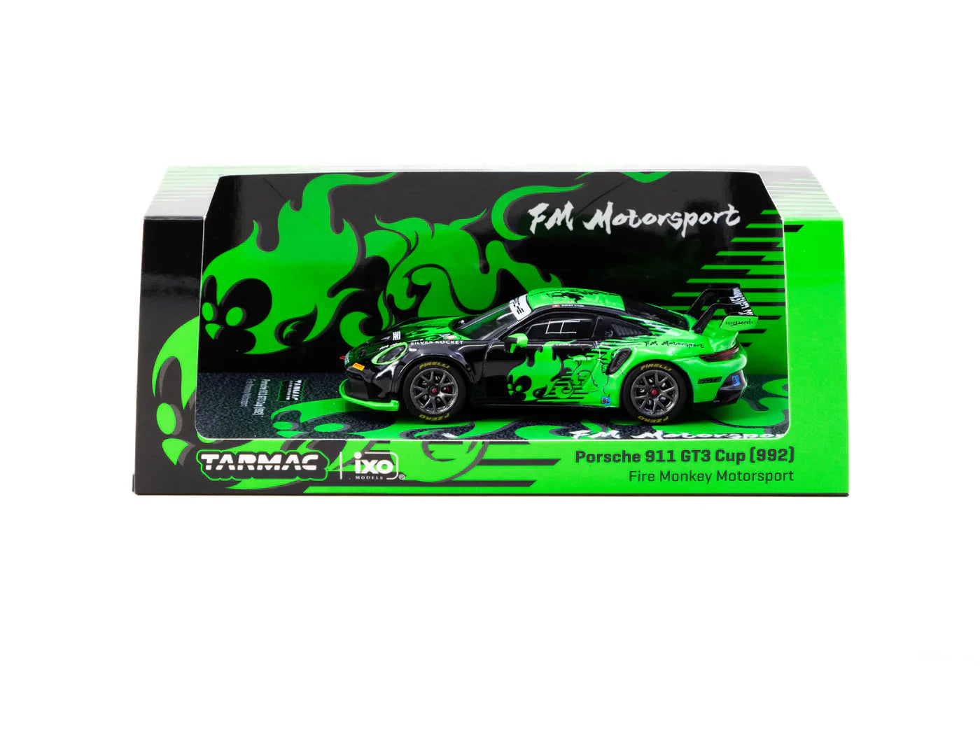 TARMAC WORKS  HOBBY64  1/64- Porsche 911 GT3 Cup (992) Fire Monkey Motorsport T64-093-FMM