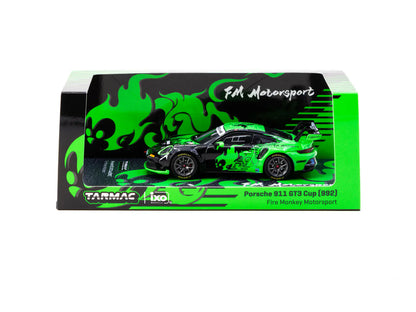 TARMAC WORKS  HOBBY64  1/64- Porsche 911 GT3 Cup (992) Fire Monkey Motorsport T64-093-FMM