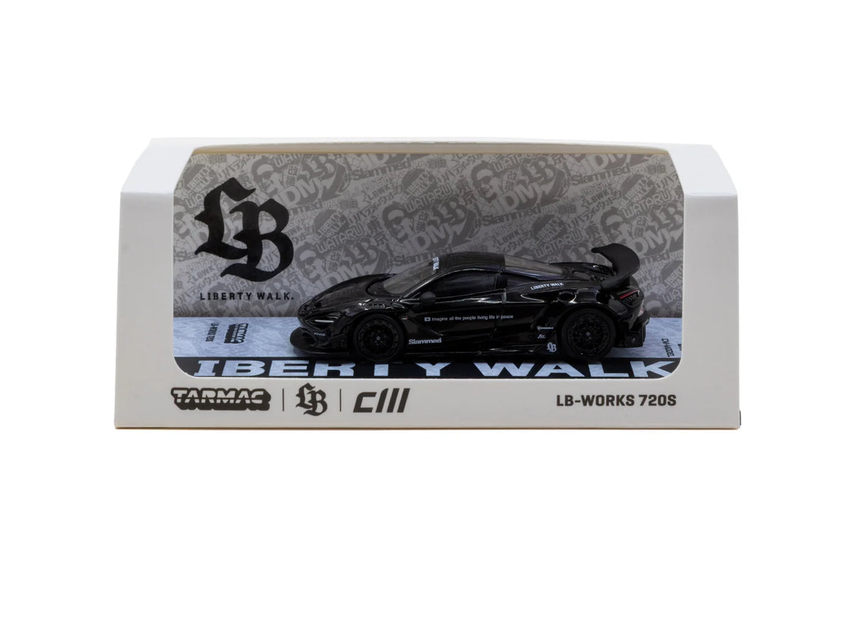 (PRE-ORDER 2026) Tarmac Works 1:64- LB-WORKS 720S Black T64-106-BK
