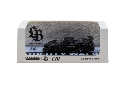 (PRE-ORDER 2026) Tarmac Works 1:64- LB-WORKS 720S Black T64-106-BK
