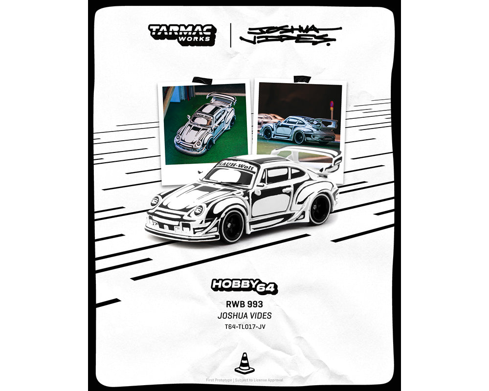 Tarmac Works RWB 993 Designed by JOSHUA VIDES Hobby64 1:64 - T64-TL017-JV
