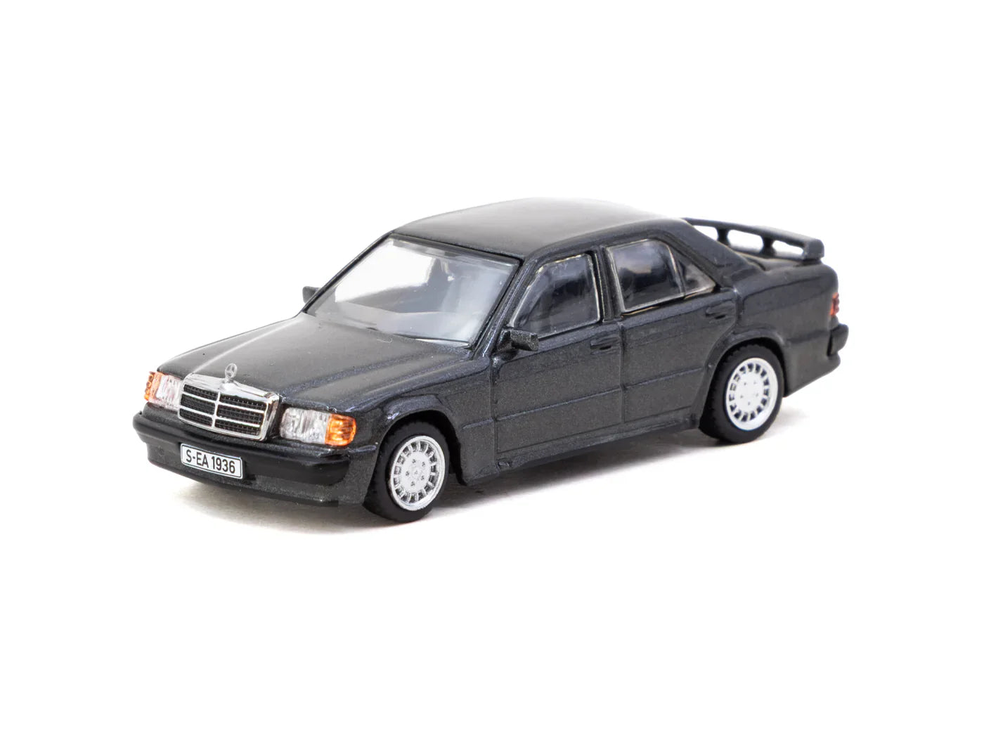 TARMAC WORKS GLOBAL64 1/64-Mercedes-Benz 190 E 2.3-16 Blue-Black metallic T64G-047-BK